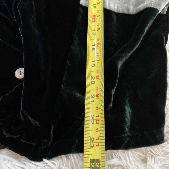 Citron Santa Monica Vest Silk Velour  Block Plain Brown Gray Green Medium Silk - Picture 11 of 15